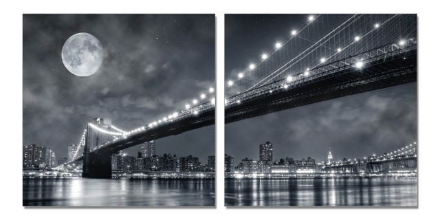 BRIDGE IN NEW YORK 60x120 cm / 2 ks (60x60)